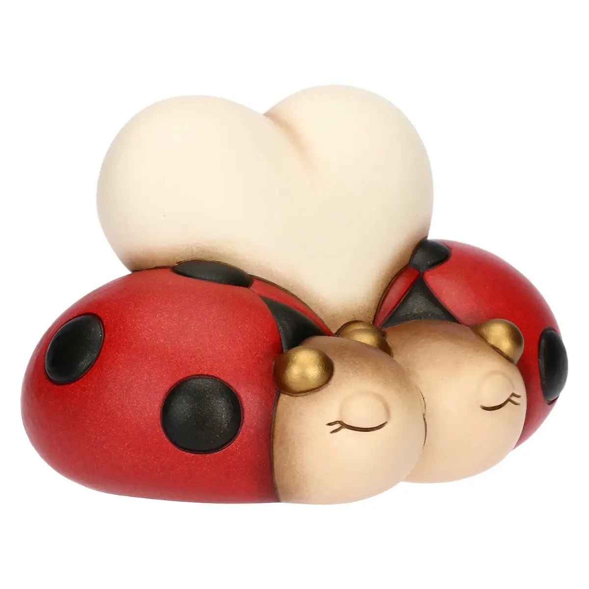 Thun - Coppia Coccinella Ella con cuore in ceramica | Rohome | Rohome