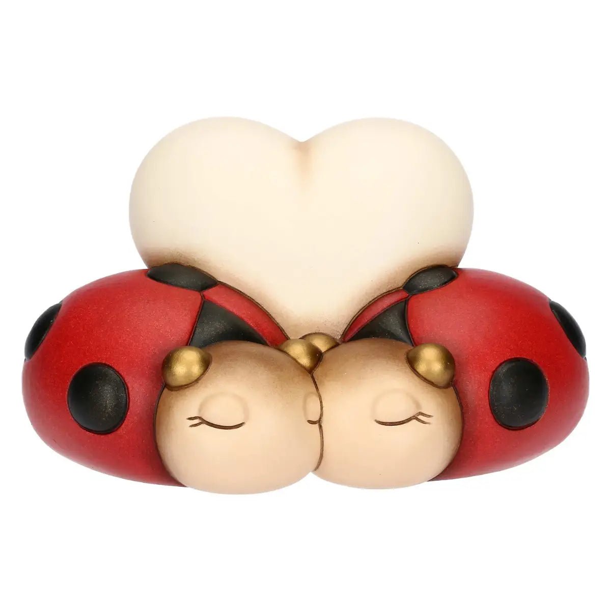 Thun - Coppia Coccinella Ella con cuore in ceramica | Rohome | Rohome