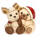 Thun - Coppia Teddy e Renna Robin abbracciati in ceramica | Rohome | Rohome