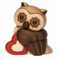 Thun- Gufo Lucky con cuore in ceramica | rohome | Rohome