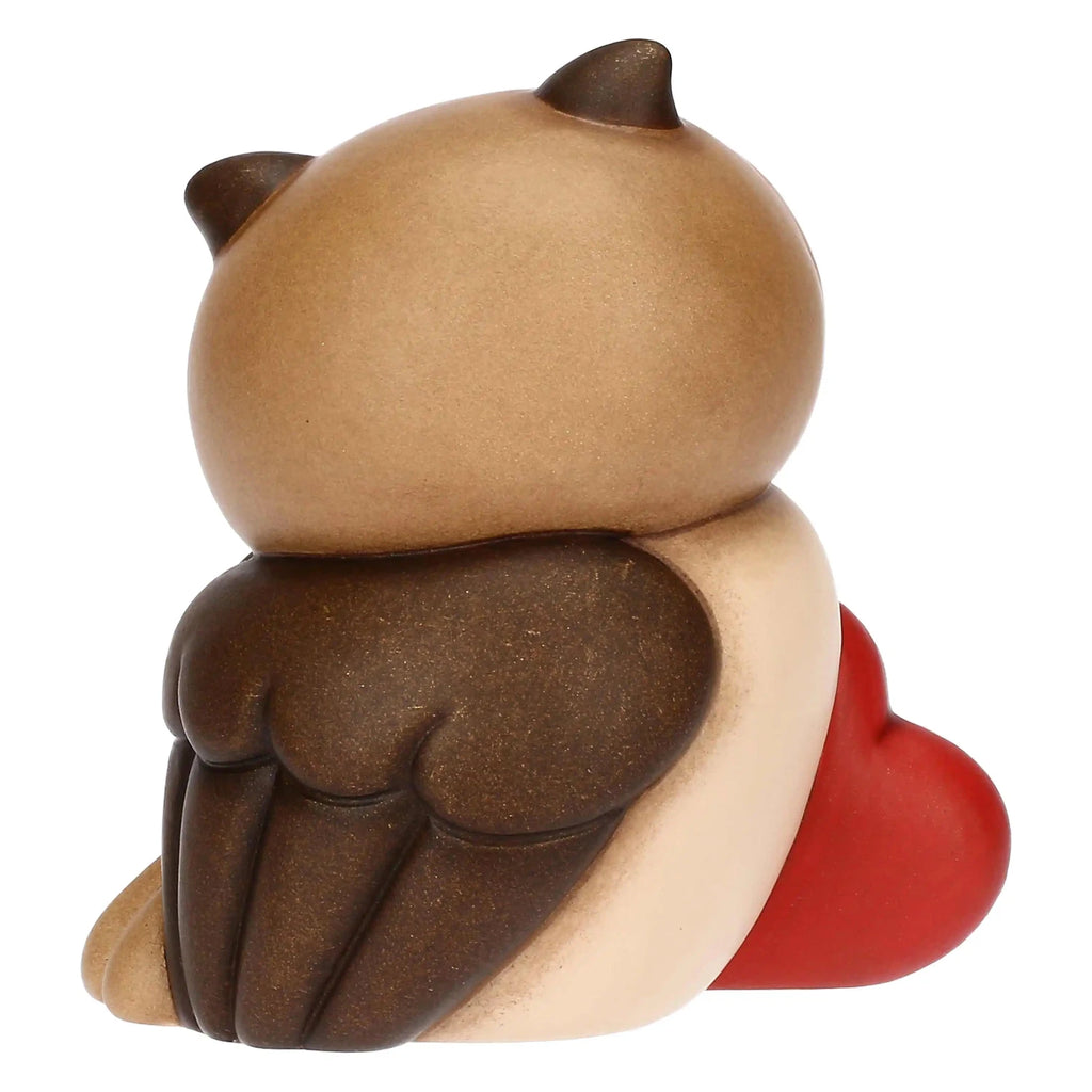 Thun- Gufo Lucky con cuore in ceramica | rohome | Rohome