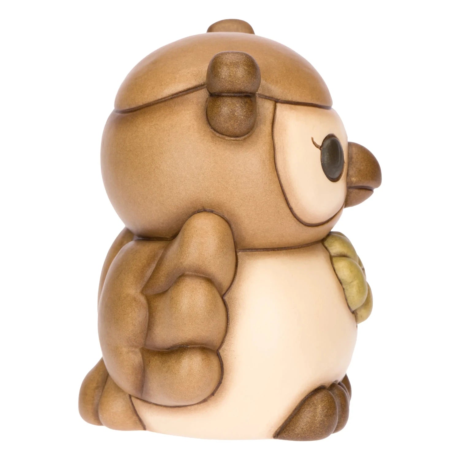 Thun- Gufo marrone con quadrifoglio in ceramica | rohome | Rohome