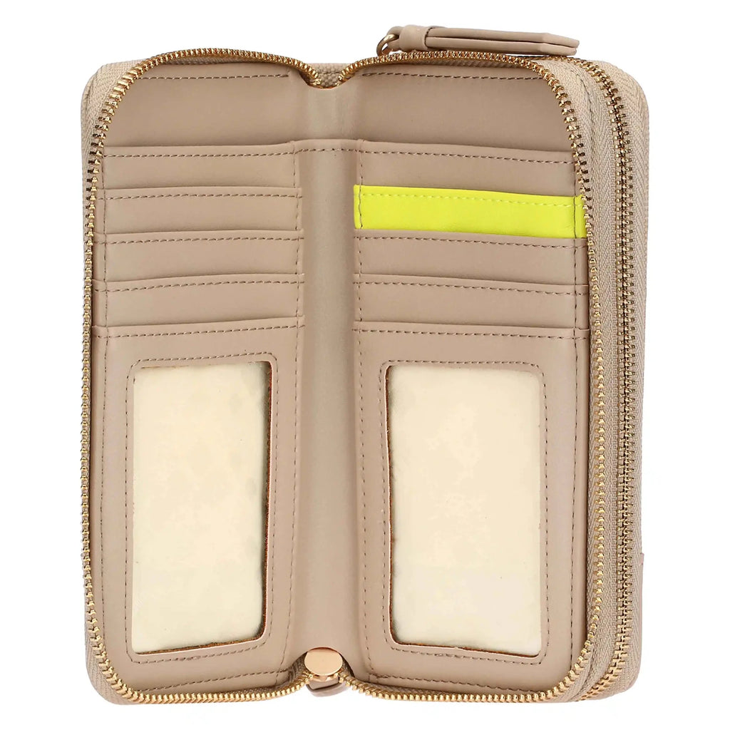 Thun - Portafoglio con doppia zip tortora | Rohome | Rohome
