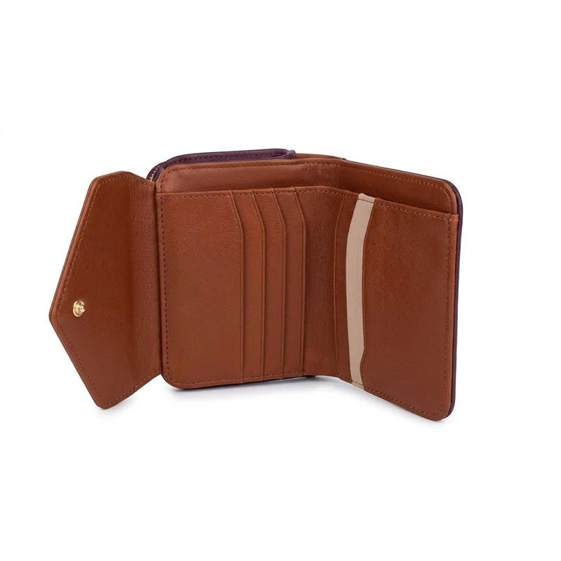 Thun -Portafoglio con patta, viola/marrone | Rohome | Rohome
