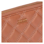Thun – Portafoglio trapuntato con zip around, moka| Rohome | Rohome