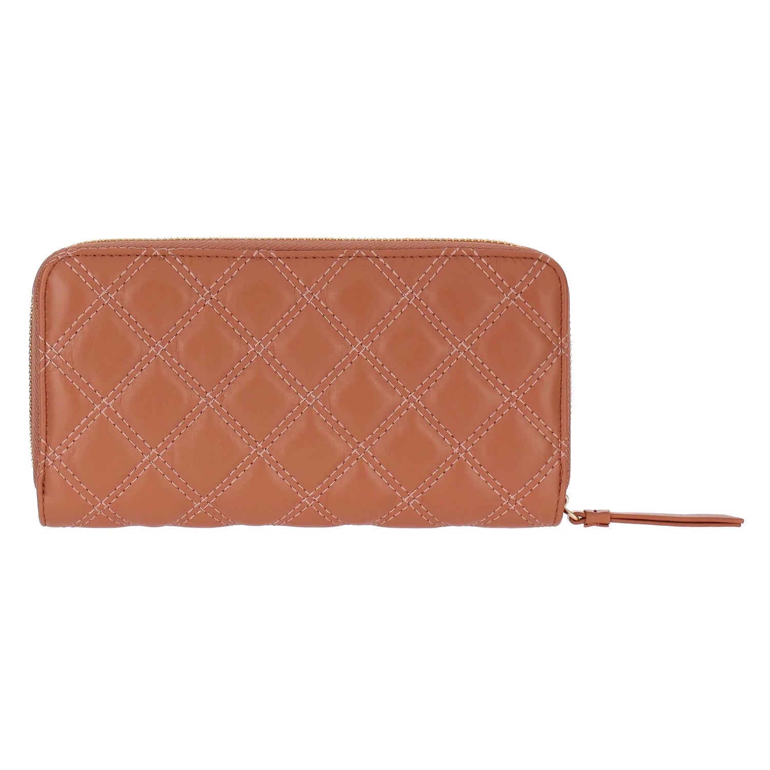 Thun – Portafoglio trapuntato con zip around, moka| Rohome | Rohome
