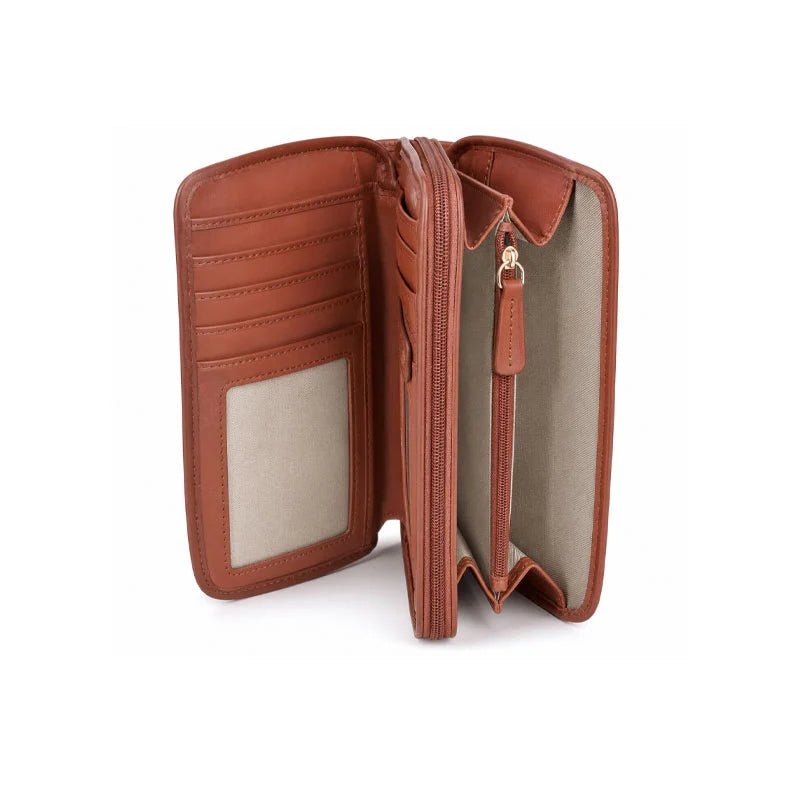 Thun – Portafoglio trapuntato grande color moka | Rohome | Rohome