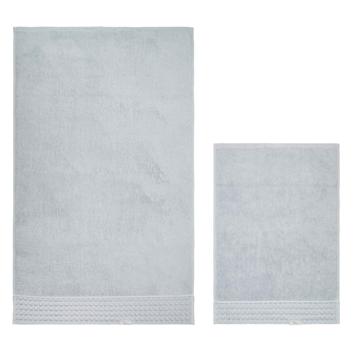Thun - Set 2 Asciugamani Azzurri in cotone | Rohome - Rohome