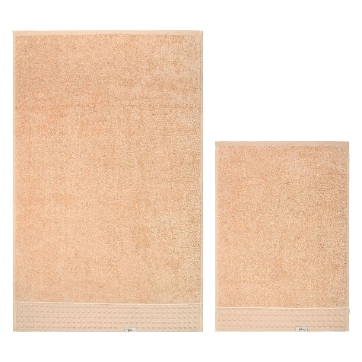 Thun - Set 2 Asciugamani tortora in cotone | Rohome - Rohome