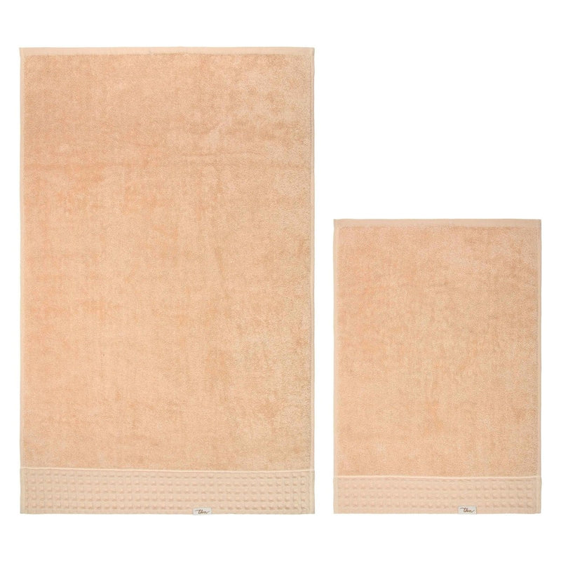 Thun - Set 2 Asciugamani tortora in cotone | Rohome | Rohome
