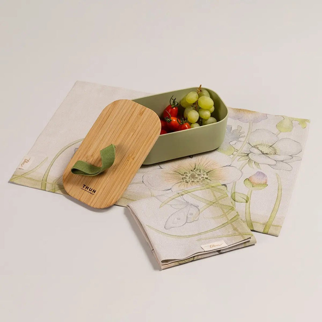 Thun - Set 2 tovagliette antimacchia e porta pranzo Bloom | Rohome | Rohome