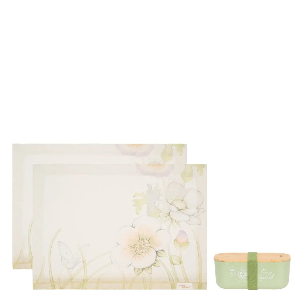 Thun - Set 2 tovagliette antimacchia e porta pranzo Bloom | Rohome | Rohome