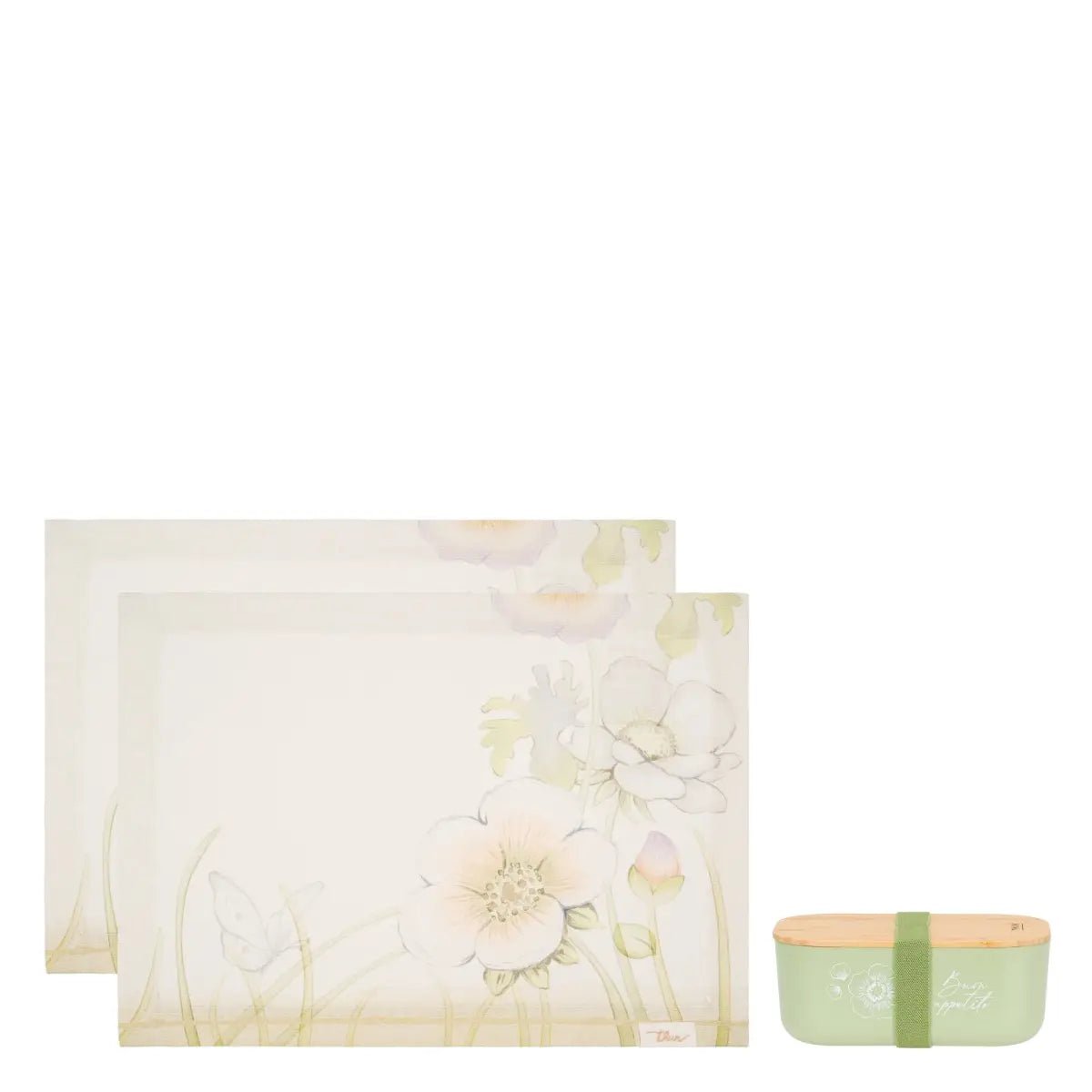 Thun - Set 2 tovagliette antimacchia e porta pranzo Bloom | Rohome | Rohome