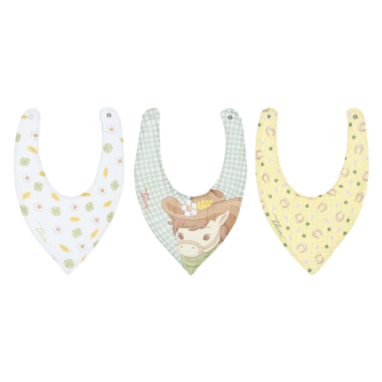 Thun - Set 3 bavaglini bandana dolce fattoria | Rohome | Rohome