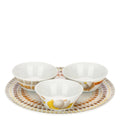Thun - Set 3 ciotoline con piatto linea Tulipani | Rohome | Rohome