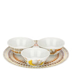 Thun - Set 3 ciotoline con piatto linea Tulipani | Rohome | Rohome