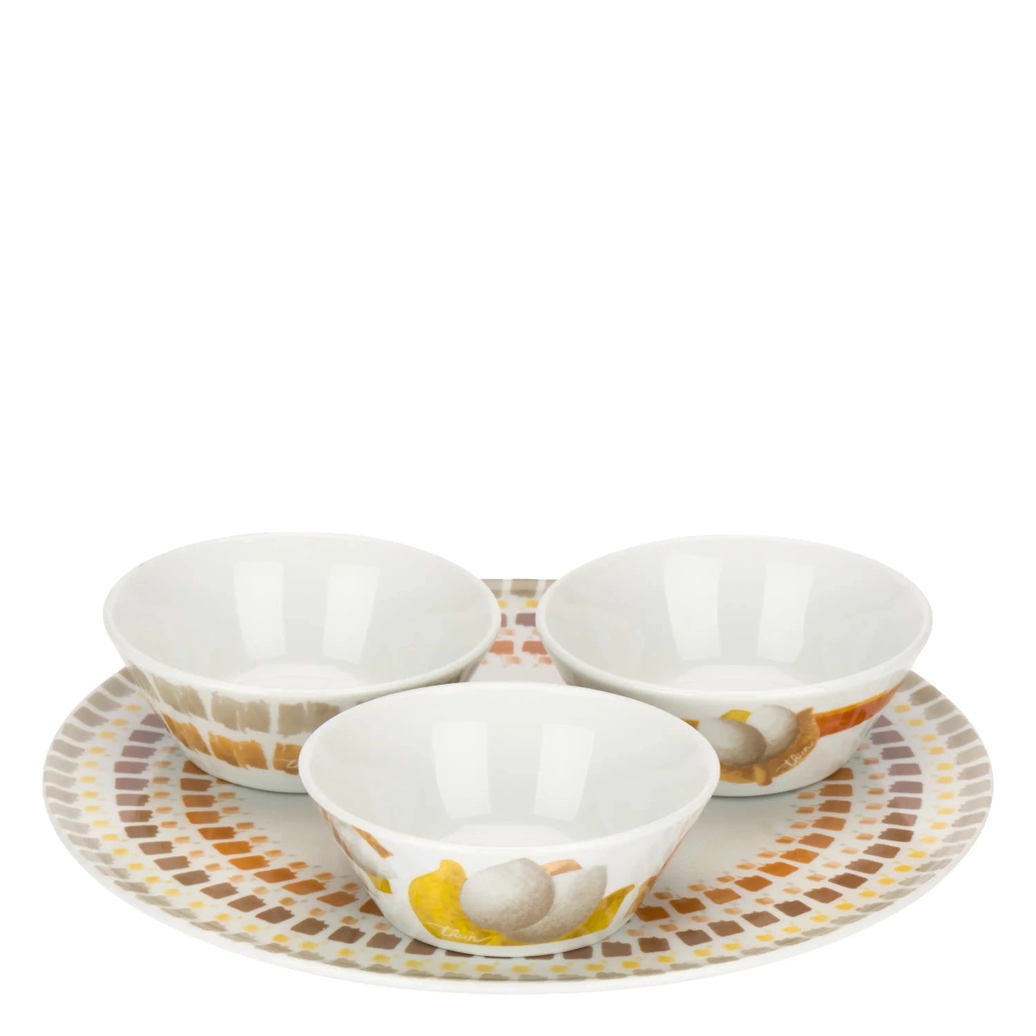 Thun - Set 3 ciotoline con piatto linea Tulipani | Rohome | Rohome