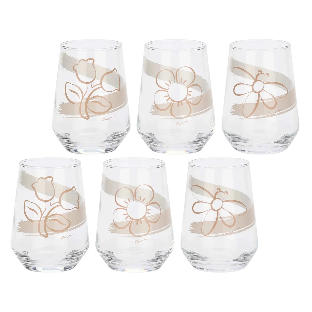 Thun - Set 6 bicchieri in vetro linea Thun Elegance | Rohome | Rohome