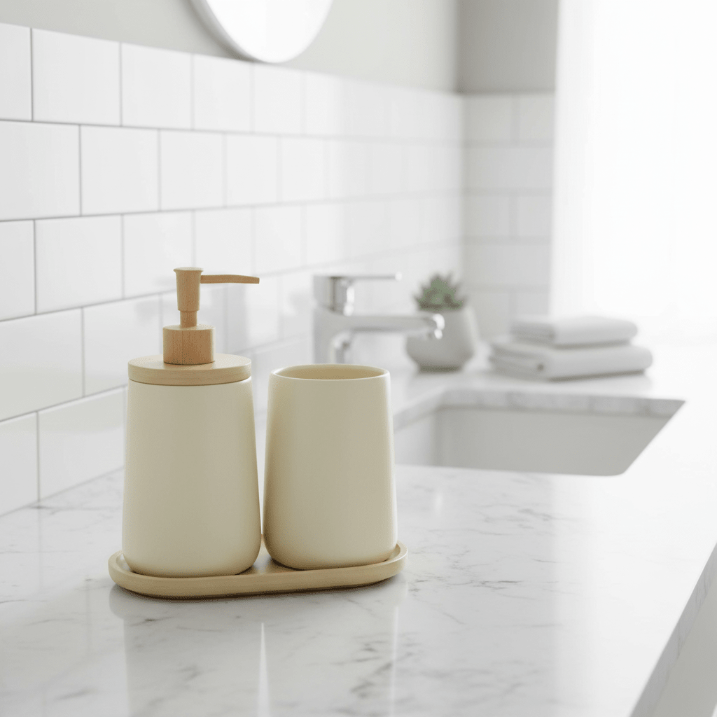 Thun - Set bagno country bloom champagne | Rohome | Rohome