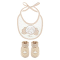 Thun - Set Bavetta e Scarpine Bambina in Cotone Bianco | Rohome | Rohome