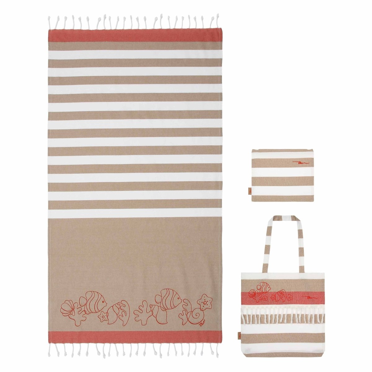 Thun - Set borsa, pochette e telo mare Mare da amare | Rohome - Rohome