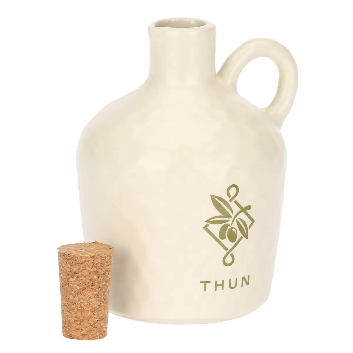 Thun - Set Oliera con olio in ceramica bianco antico | Rohome | Rohome