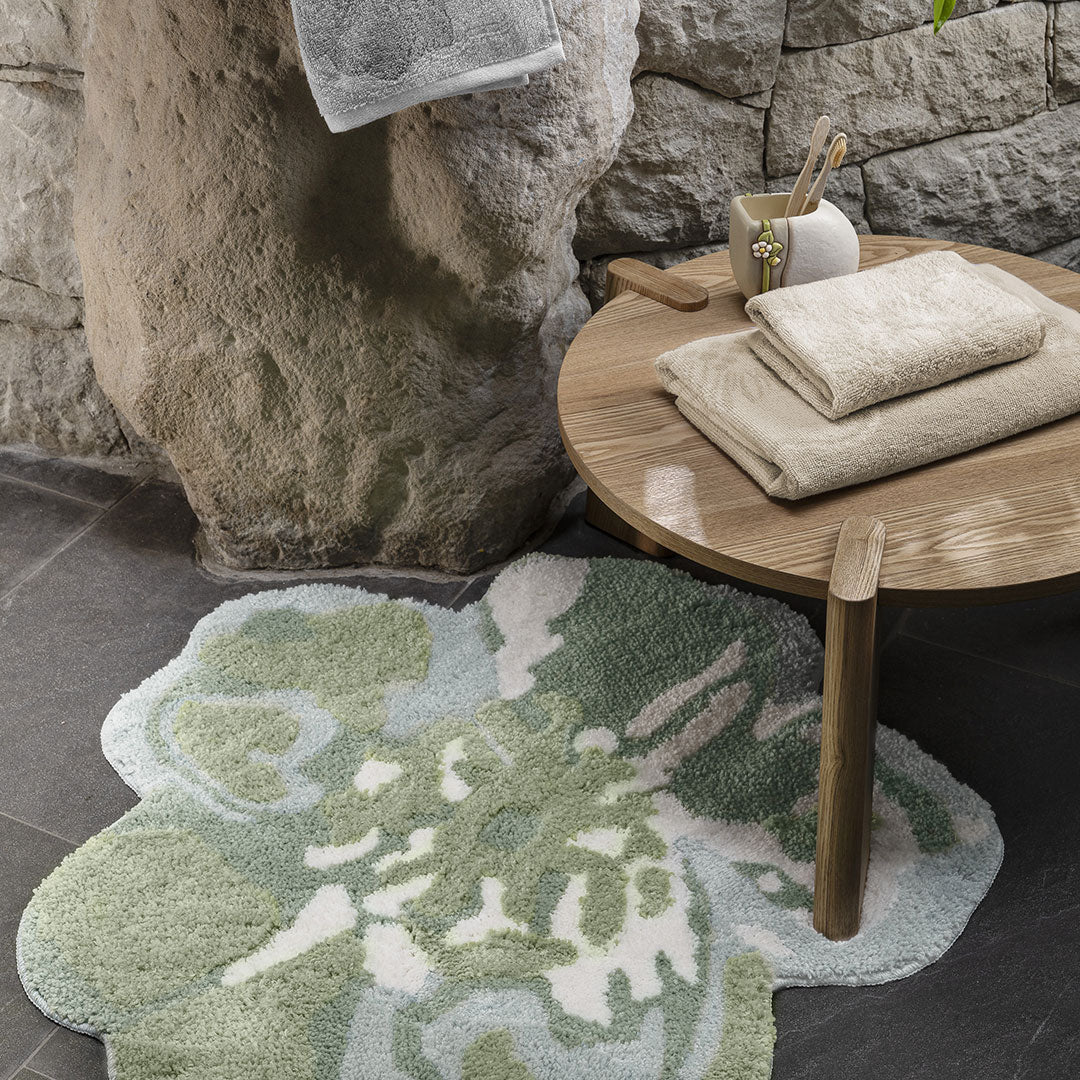 Thun - Tappeto a forma di fiore bloom verde | Rohome | Rohome