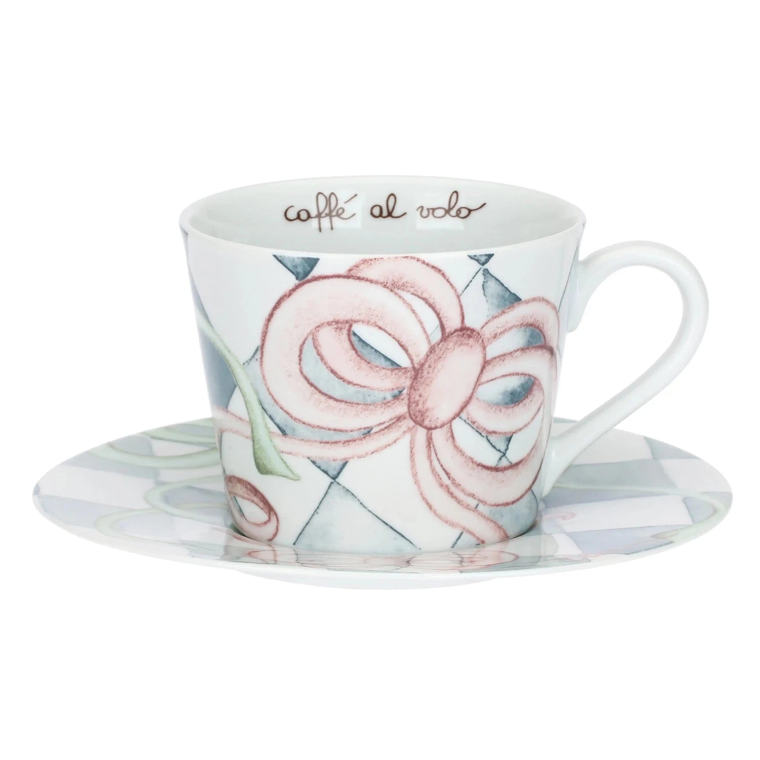 Thun - Tazza colazione con piattino in porcellana Incanto | Rohome | Rohome