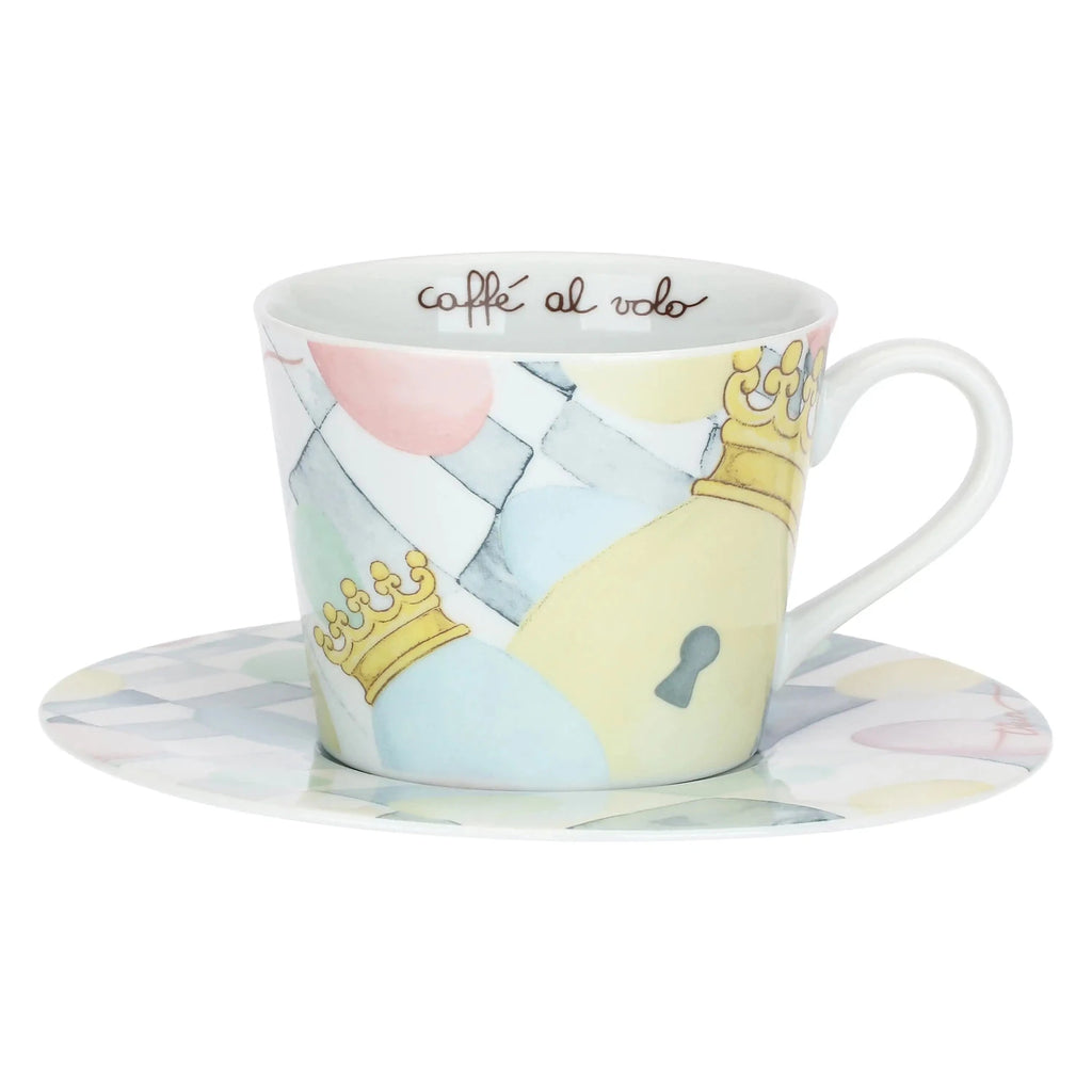 Thun - Tazza colazione con piattino in porcellana Incanto | Rohome | Rohome