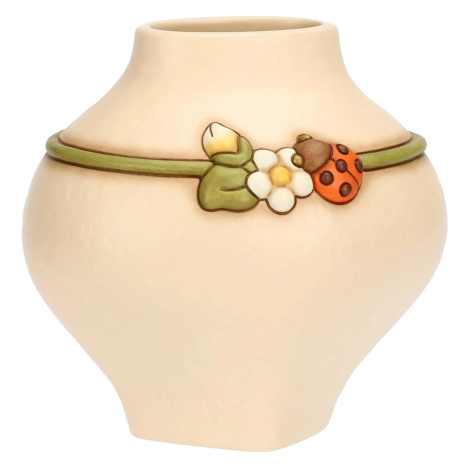 Thun - Vaso in ceramica con coccinella Country Bloom, medio | Rohome | Rohome
