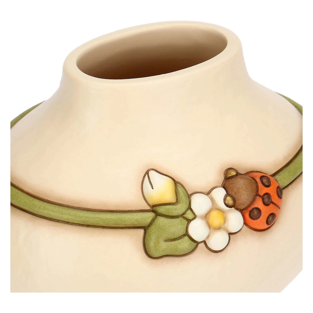 Thun - Vaso in ceramica con coccinella Country Bloom, medio | Rohome | Rohome