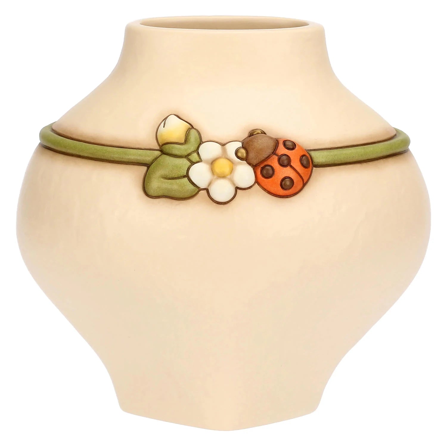 Thun - Vaso in ceramica con coccinella Country Bloom, medio | Rohome | Rohome