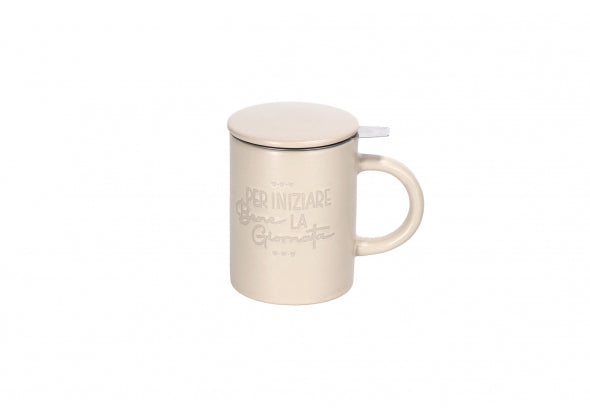 Tisaniera in ceramica verde con coperchio e filtro | rohome