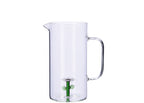 Caraffa in vetro con decoro margherita interno 3d | rohome