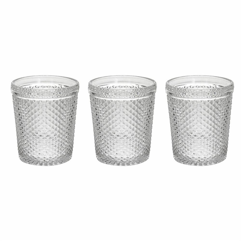 Tognana - 3 bicchieri acqua diamante trasparente | rohome - Rohome