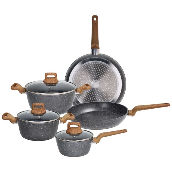 Tognana - Batteria di pentole e padelle 8 pezzi Wild Stone | Rohome | Rohome