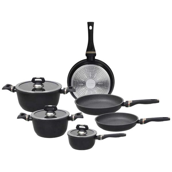 Tognana - Batteria di pentole e padelle 9 pezzi Alluminio Italika | Rohome | Rohome