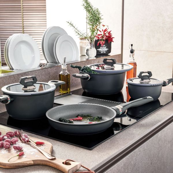 Tognana - Batteria di pentole e padelle 9 pezzi Alluminio Italika | Rohome | Rohome