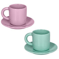 Fontebasso - set 2 tazzine caffè in porcellana colori pastello | Rohome | Rohome