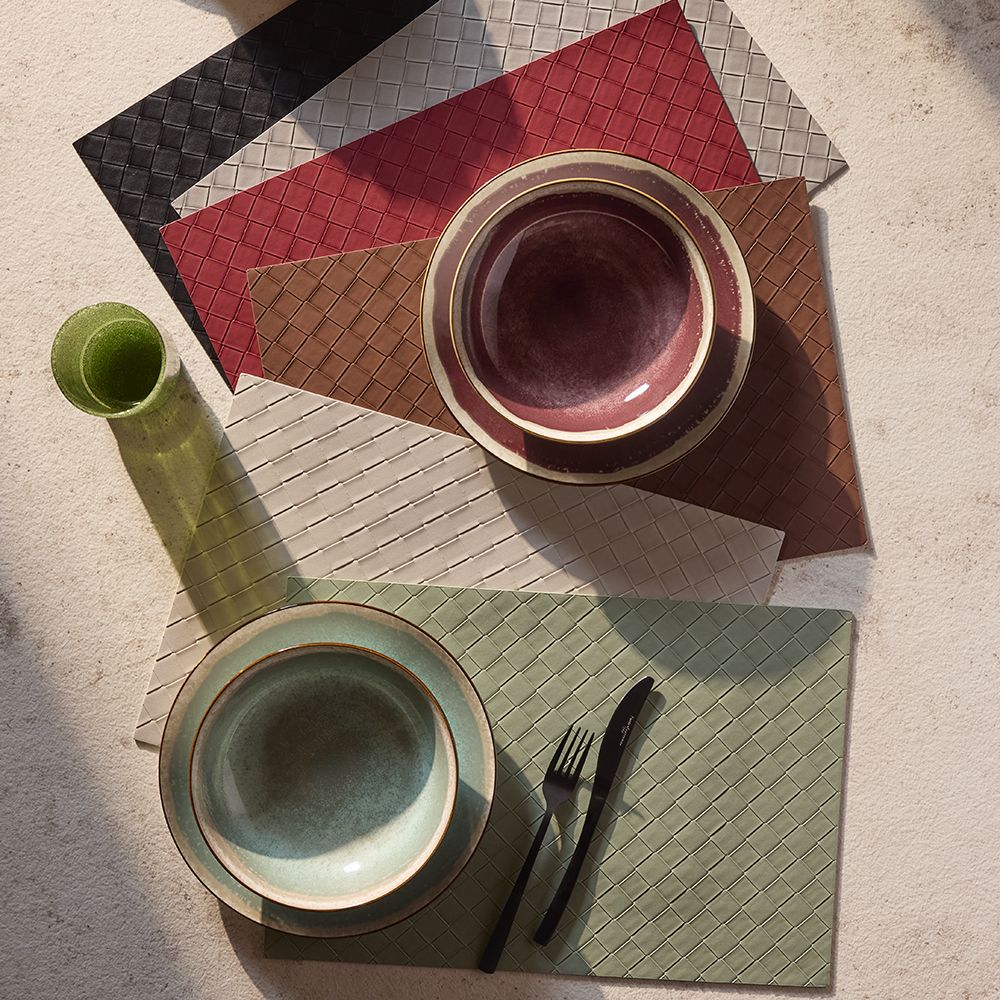 Tognana - Tovaglietta 45x30cm in pvc ecopelle verde | Rohome | Rohome
