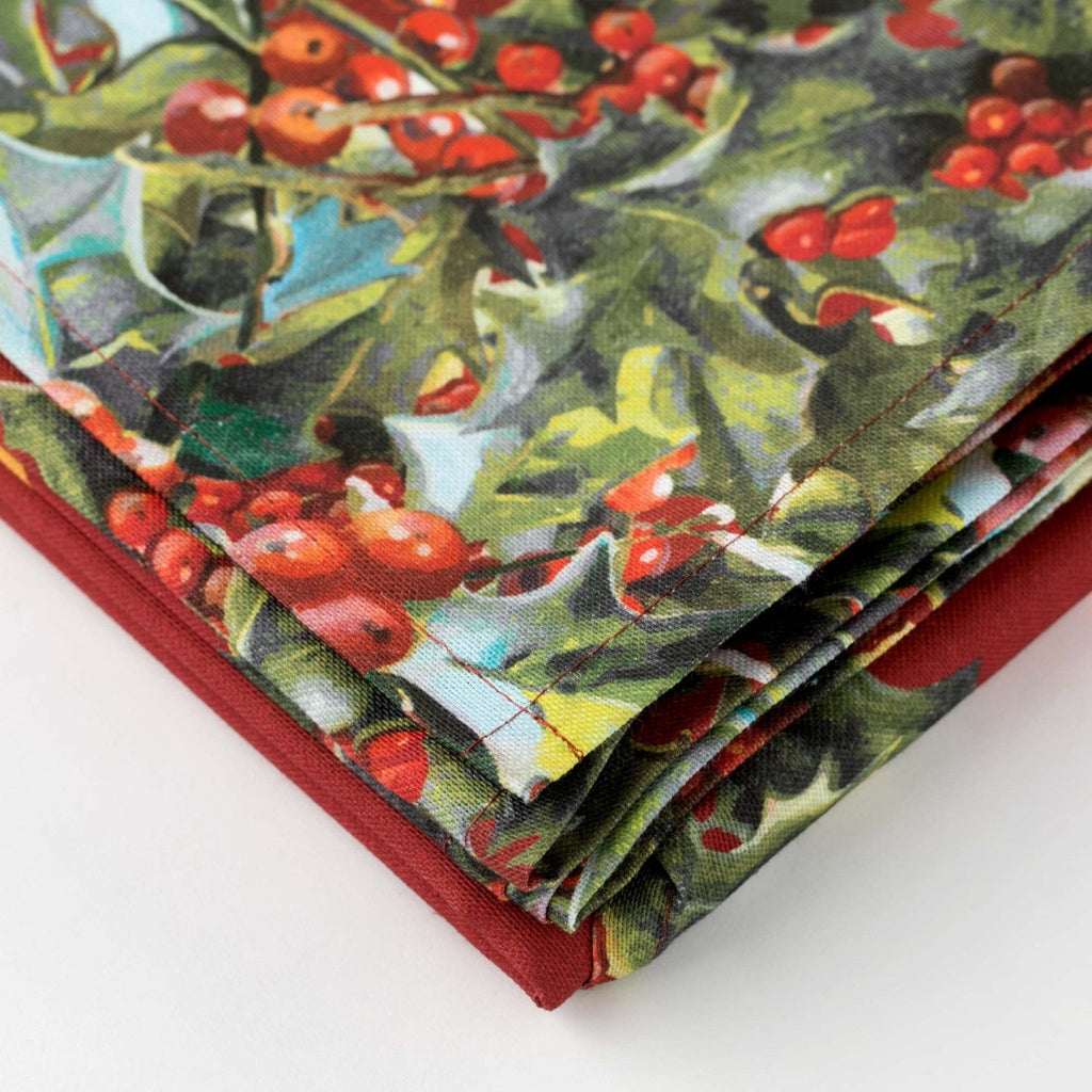 Tovaglia rettangolare flake rossa natalizia 360cm | Rohome | Rohome