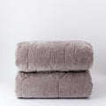 Trapunta matrimoniale in ciniglia Luce Grigio Perla| Rohome | Rohome