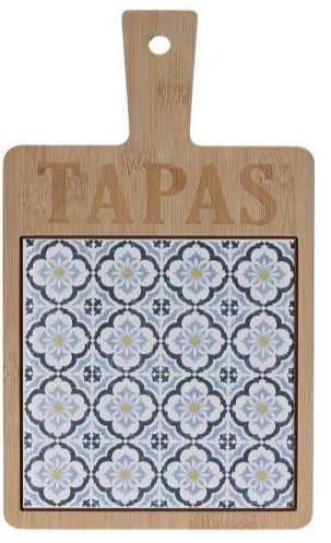 Tagliere aperitivo maiolica giallo blu | Rohome