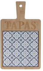 Tagliere aperitivo maiolica giallo blu | Rohome