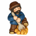 Uomo con forcone e fieno Presepe Thun Blu | Rohome | Rohome