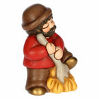 Uomo con forcone e fieno Presepe Thun Rosso | Rohome - Rohome
