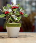 Vasetto piccolo con aglio e peper.in ceramica | rohome | Rohome
