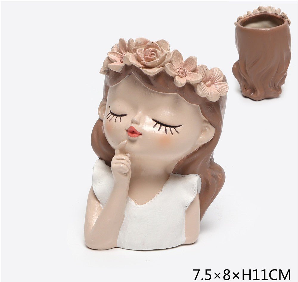 Vaso Ceramica Girl H. 11cm bianca | Rohome - Rohome