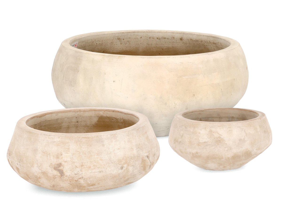 Vaso ciotola in terracotta beige | rohome | Rohome