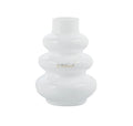 Vaso ginevra in vetro h.17cm bianco | Rohome | Rohome